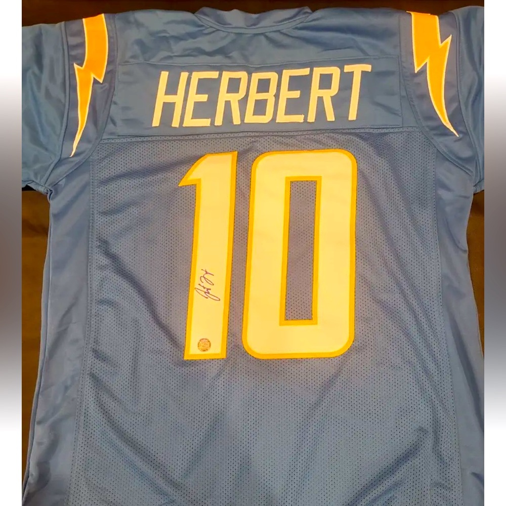 Justin Herbert Signed Chargers Jersey